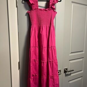 Hot Pink Ruffled Hill House Nap Dress